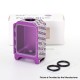 SXK Boro Tank for SXK BB / Billet AIO Box Mod Kit - Purple, Aluminum, Penny Pattern