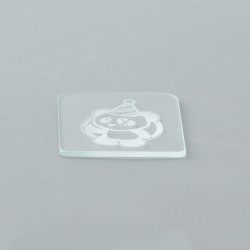 Replacement Tank Cover Plate for Boro / BB / Billet Tank - Panda with Hat Pattern, Glass