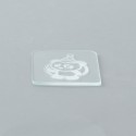 Replacement Tank Cover Plate for Boro / BB / Billet Tank - Panda with Hat Pattern, Glass