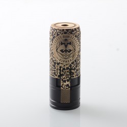 MK2 Special Brass Soon Integral Cipher Style Mechanical Mod - Black Gold, Brass + Delrin, 1 x 18650