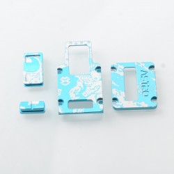 Mission XV Astro Rockets LE Style Inner Plate Set for Astro Style Evolv DNA60 Boro Box Mod - Blue