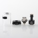 Authentic ThunderHead Creations Blaze RBA Bridge Tank Kit for BB / Billet / Boro - Silver Black, 3.0 / 2.5 / 2.0 / 1.2mm, 4ml