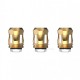 [Ships from Bonded Warehouse] Authentic SMOKTech A1 Coil Head for TFV8 Baby V2 Sub Ohm Tank - Gold, 0.17ohm (90~140W) (3 PCS)