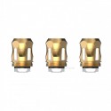 [Ships from Bonded Warehouse] Authentic SMOKTech A1 Coil Head for TFV8 Baby V2 Sub Ohm Tank - Gold, 0.17ohm (90~140W) (3 PCS)