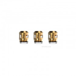 [Ships from Bonded Warehouse] Authentic SMOKTech A2 Coil Head for TFV8 Baby V2 Sub Ohm Tank - Gold, 0.2ohm (70~120W) (3 PCS)