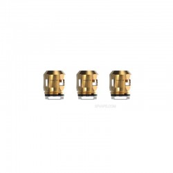 [Ships from Bonded Warehouse] Authentic SMOKTech A2 Coil Head for TFV8 Baby V2 Sub Ohm Tank - Gold, 0.2ohm (70~120W) (3 PCS)