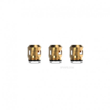 [Ships from Bonded Warehouse] Authentic SMOKTech A2 Coil Head for TFV8 Baby V2 Sub Ohm Tank - Gold, 0.2ohm (70~120W) (3 PCS)
