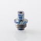 Authentic MK MODS Toxic Drip Tip for BB / Billet / Boro AIO Box Mod - Dark Blue, Titanium