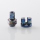 Authentic MK MODS Toxic Drip Tip for BB / Billet / Boro AIO Box Mod - Dark Blue, Titanium