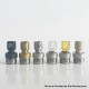 Never Normal Joystick Style for dotMod dotAIO V1 / V2 Pod - Silver + Gold, 360 Degree Rotatable Mouthpiece, SS