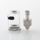 Authentic ThunderHead Creations Blaze RBA Bridge Tank Kit for BB / Billet / Boro - Silver, 3.0 / 2.5 / 2.0 / 1.2mm, 4ml