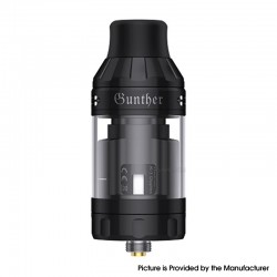 [Ships from Bonded Warehouse] Authentic Vapefly Gunther Top Airflow Sub Ohm Tank Atomizer - Black, 5ml, 0.2ohm / 0.3ohm