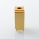 Monarchy King'bo V2 Style Boro Tank for SXK BB / Billet AIO Box Mod Kit - Gold, Aluminum Alloy