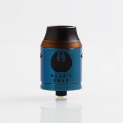 Authentic Kindbright Black Swan RDA Rebuildable Dripping Atomizer w/ BF Pin - Blue, 316SS, 24mm Diameter