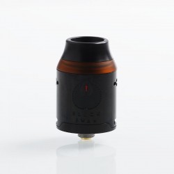 Authentic Kindbright Black Swan RDA Rebuildable Dripping Atomizer w/ BF Pin - Black, 316SS, 24mm Diameter