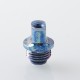 Authentic MK MODS Toxic Drip Tip for BB / Billet / Boro AIO Box Mod - Light Blue, Titanium