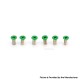 Authentic MK MODS Replacement Screws for Lost Vape Centaurus B80 AIO Kit - Green (6 PCS)