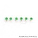 Authentic MK MODS Replacement Screws for Lost Vape Centaurus B80 AIO Kit - Green (6 PCS)
