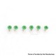 Authentic MK MODS Replacement Screws for Lost Vape Centaurus B80 AIO Kit - Green (6 PCS)