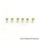 Authentic MK MODS Replacement Screws for Lost Vape Centaurus B80 AIO Kit - Fluo Green (6 PCS)