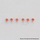 Authentic MK MODS Replacement Screws for Lost Vape Centaurus B80 AIO Kit - Orange (6 PCS)