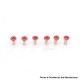 Authentic MK MODS Replacement Screws for Lost Vape Centaurus B80 AIO Kit - Red (6 PCS)