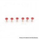 Authentic MK MODS Replacement Screws for Lost Vape Centaurus B80 AIO Kit - Red (6 PCS)