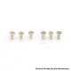 Authentic MK MODS Replacement Screws for Lost Vape Centaurus B80 AIO Kit - Silver (6 PCS)