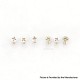 Authentic MK MODS Replacement Screws for Lost Vape Centaurus B80 AIO Kit - Silver (6 PCS)