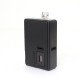 SXK Delro D650 Style Boro Box Mod - Black, VW 5~60W, 1 x 18650, Compatible with BB / Billet Boro RBA / Tank