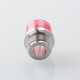 Wildtip Style Integrated Drip Tip for dotMod dotAIO V1 / V2 Pod - Translucent Red, Stainless Steel + Acrylic