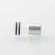 Monarchy Tapered V2 Style 510 Drip Tip for RDA / RTA / RDTA Atomizer - Silver, PC + Aluminum