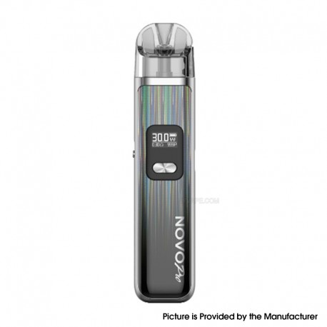 [Ships from Bonded Warehouse] Authentic SMOKTech NOVO Pro Pod System Kit - Silver Black, 1300mAh, 5~30W, 3ml, 0.6 / 0.8ohm