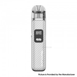 [Ships from Bonded Warehouse] Authentic SMOKTech NOVO Pro Pod System Kit - Silver Carbon Fiber, 1300mAh, 5~30W, 3ml, 0.6 /0.8ohm