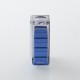 S-ProRo Style Boro Tank for SXK BB / Billet AIO Box Mod Kit - Blue + Frost, Aluminum + Acrylic