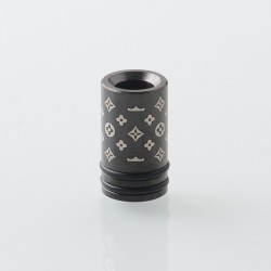 Monarchy DLVC Style 510 Drip Tip for RDA / RTA / RDTA Atomizer - Black, Stainless Steel