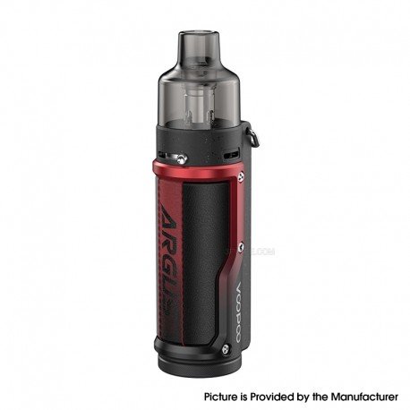 [Ships from Bonded Warehouse] Authentic VOOPOO Argus Pod System Mod Kit w/ PnP Pod - Litchi Leather Red, 1500mAh, 5~40W