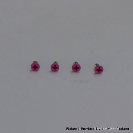 Authentic MK MODS Replacement Screws for Aspire Raga Aio Pod - Pink, (4 PCS)