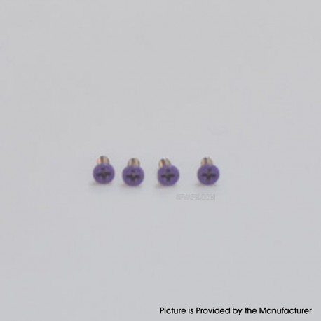 Authentic MK MODS Replacement Screws for Aspire Raga Aio Pod - Purple, (4 PCS)