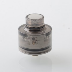 Haku Venna Style RDA Rebuildable Dripping Atomizer w/ BF Pin - Translucent Black, Stainless Steel + PC, 22mm Diameter