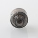Haku Venna Style RDA Rebuildable Dripping Atomizer w/ BF Pin - Translucent Black, Stainless Steel + PC, 22mm Diameter