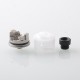 Haku Venna Style RDA Rebuildable Dripping Atomizer w/ BF Pin - White, Stainless Steel + POM, 22mm Diameter