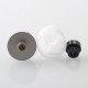 Haku Venna Style RDA Rebuildable Dripping Atomizer w/ BF Pin - White, Stainless Steel + POM, 22mm Diameter