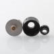 Haku Venna Style RDA Rebuildable Dripping Atomizer w/ BF Pin - Black, Stainless Steel + POM, 22mm Diameter