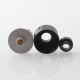 Haku Venna Style RDA Rebuildable Dripping Atomizer w/ BF Pin - Black, Stainless Steel + POM, 22mm Diameter