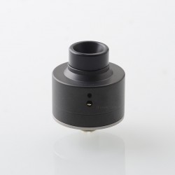 Haku Venna Style RDA Rebuildable Dripping Atomizer w/ BF Pin - Black, Stainless Steel, 22mm Diameter