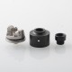 Haku Venna Style RDA Rebuildable Dripping Atomizer w/ BF Pin - Black, Stainless Steel, 22mm Diameter