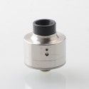 Haku Venna Style RDA Rebuildable Dripping Atomizer w/ BF Pin - Polish Silver, Stainless Steel, 22mm Diameter