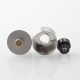 Haku Venna Style RDA Rebuildable Dripping Atomizer w/ BF Pin - Polish Silver, Stainless Steel, 22mm Diameter