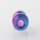 Authentic MK MODS Ti-Type2 4-in-1 Titanium Drip Tip + Button Set for dotMod dotAIO V2 - Rainbow Auspicious Clouds